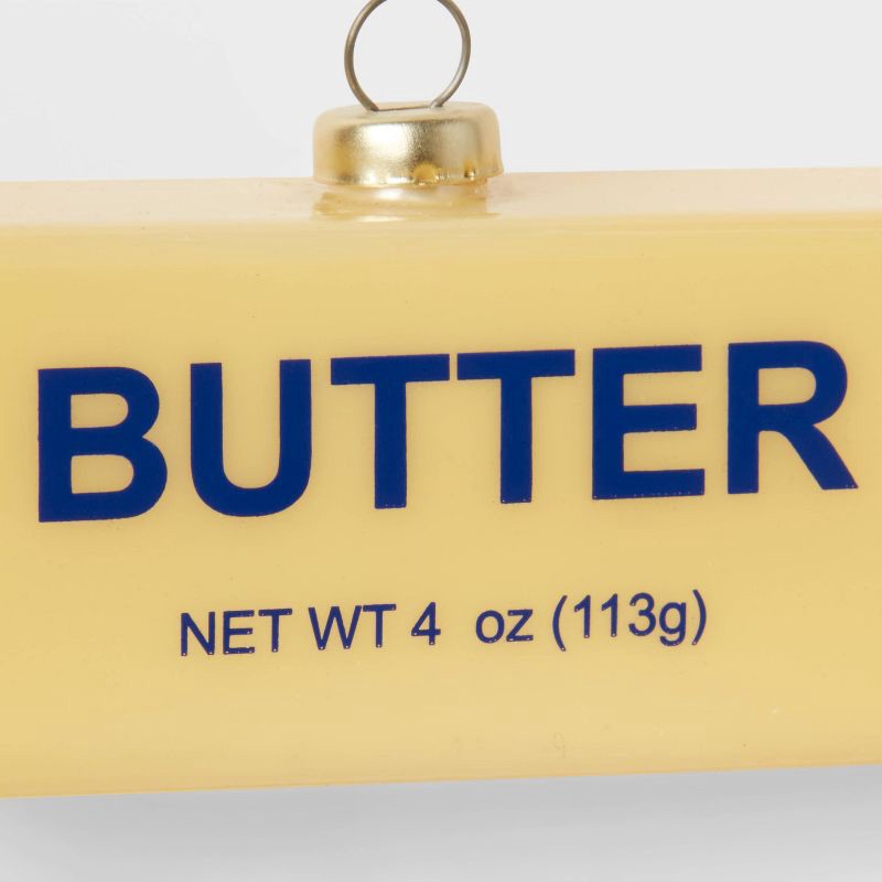 slide 3 of 3, Glass Butter Christmas Tree Ornament - Wondershop™: Novelty Kitchen Decor, Indoor Use, 1 ct