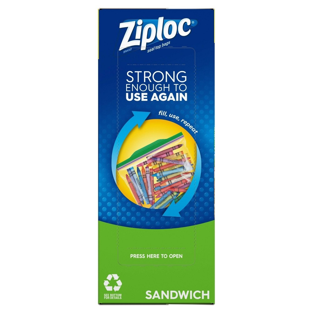 slide 3 of 7, Ziploc Sandwich Bag, 100 ct