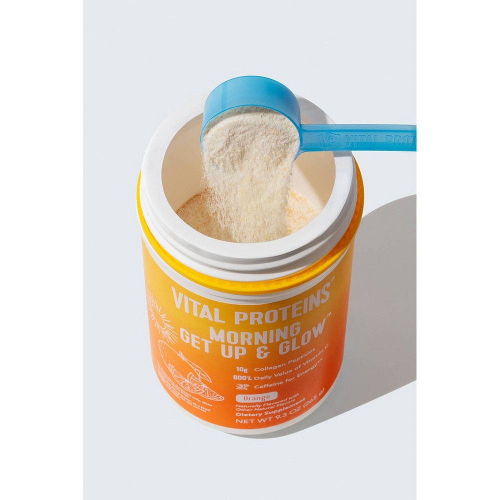 slide 4 of 7, Vital Proteins Morning Get Up and Glow Orange Canister - 9.3oz, 9.3 oz