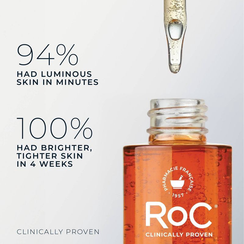 slide 4 of 9, RoC Brightening Anti-Aging Serum with Vitamin C for Dark Spots - 1.0 fl oz, 1 fl oz