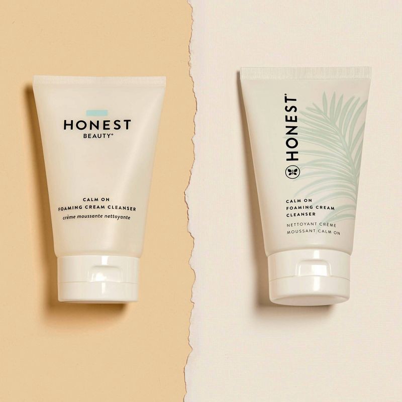 slide 3 of 8, The Honest Company Honest Beauty Calm On Foaming Cream Cleanser with Hyaluronic Acid - Unscented - 4.0 fl oz, 4 fl oz