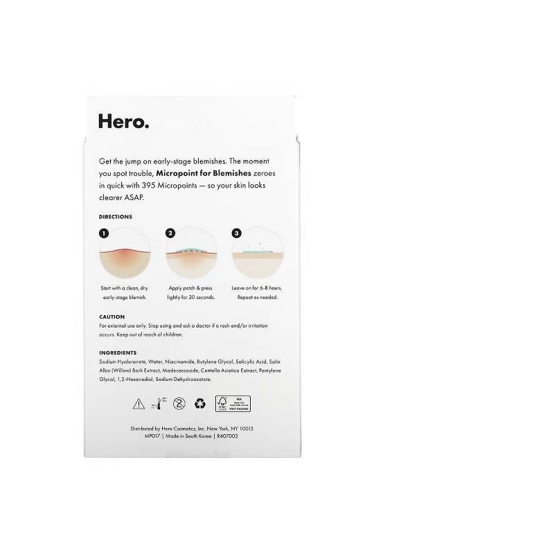 slide 2 of 9, Hero Cosmetics Mighty Acne Pimple Patch Micropoint for Blemishes - 8ct, 8 ct