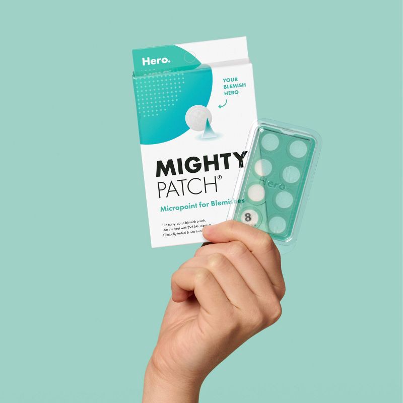 slide 3 of 9, Hero Cosmetics Mighty Acne Pimple Patch Micropoint for Blemishes - 8ct, 8 ct