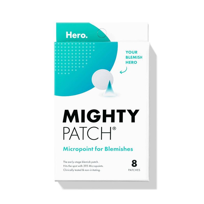 slide 1 of 9, Hero Cosmetics Mighty Acne Pimple Patch Micropoint for Blemishes - 8ct, 8 ct