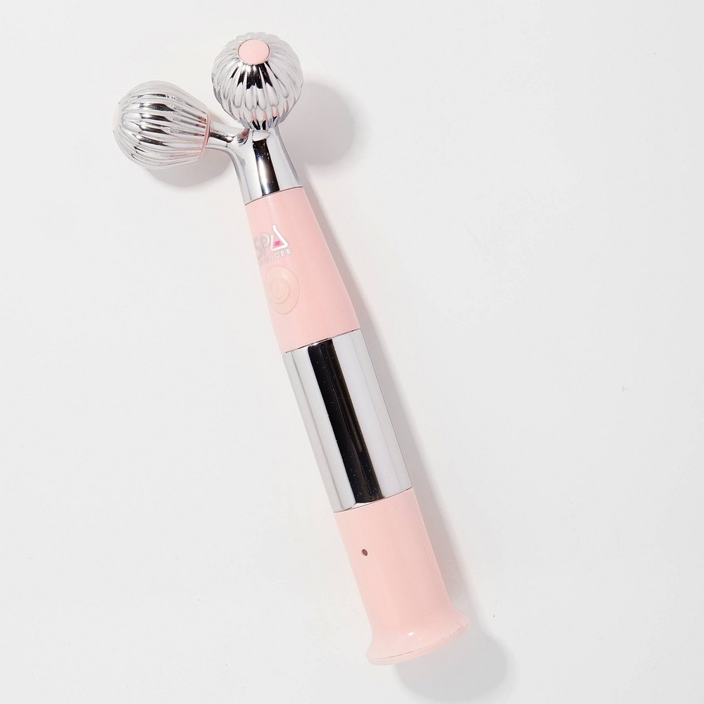 slide 4 of 7, Spa Sciences Isla Sonic Face and Body Contouring Ice and Heat Roller with Detachable Stainless Steel Globes - Pink, 1 ct