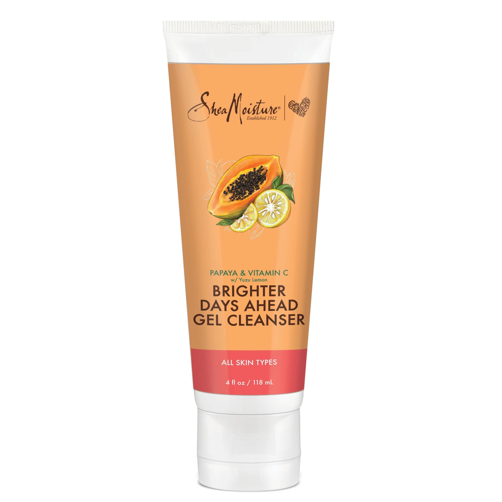 slide 1 of 6, SheaMoisture Papaya and Vitamin C Gel Cleanser, 4 fl oz