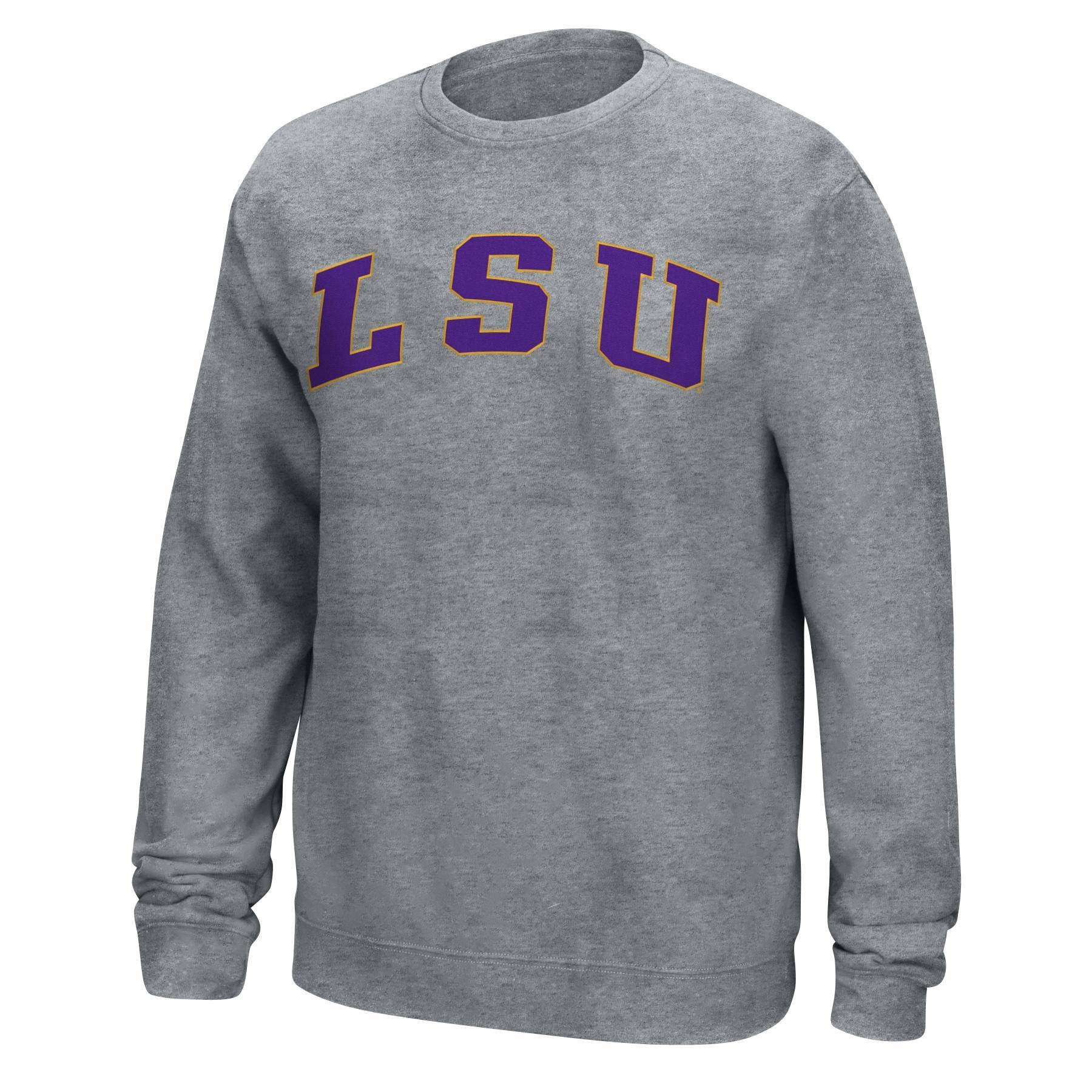 slide 1 of 1, NCAA LSU Tigers Men&#39;s Crew Neck Sweatshirt- XL, 1 ct