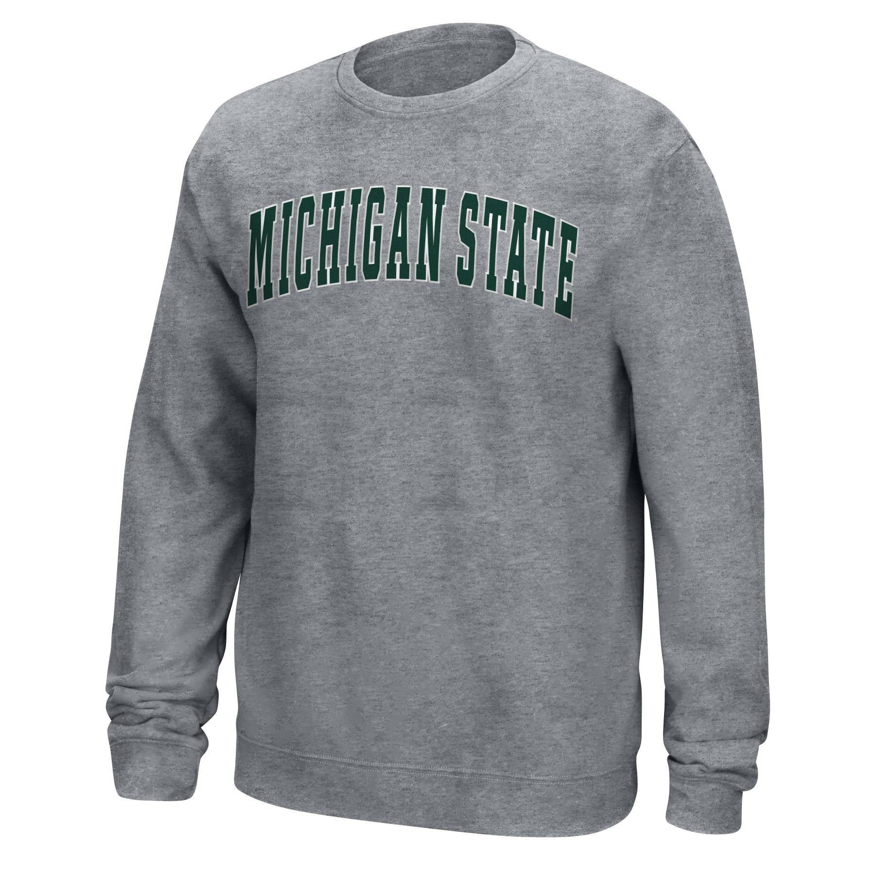 slide 1 of 1, NCAA Michigan State Spartans Men's Crew Neck Sweatshirt- XL, 1 ct