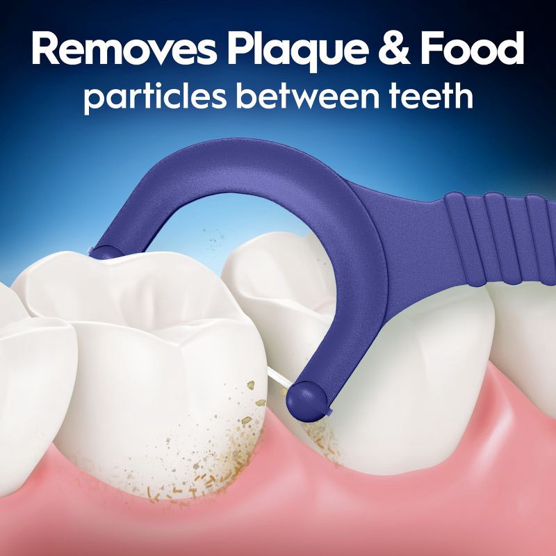 slide 2 of 10, Oral-B Glide Arctic Peppermint Oil Dental Floss Picks - Mint - 150ct, 150 ct