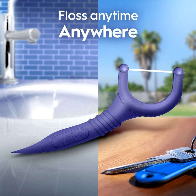 slide 5 of 10, Oral-B Glide Arctic Peppermint Oil Dental Floss Picks - Mint - 150ct, 150 ct