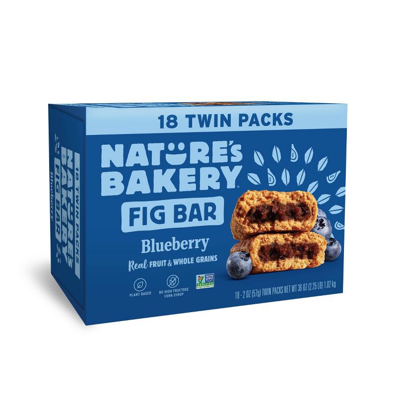 slide 1 of 5, Nature's Bakery - Blueberry - 18ct, 18 ct