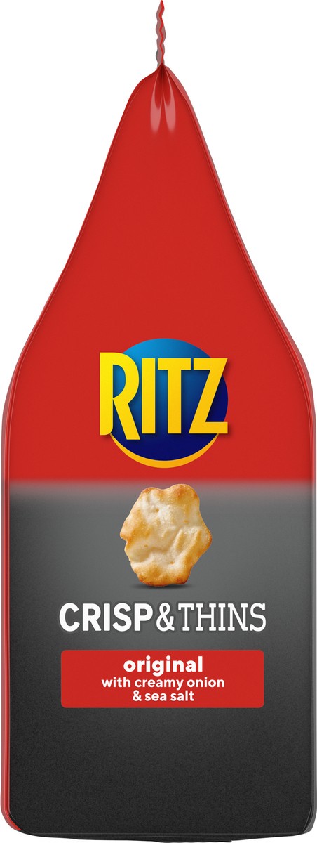 slide 4 of 9, RITZ Crisp and Thins Original with Creamy Onion and Sea Salt Chips, 7.1 oz, 7.1 oz