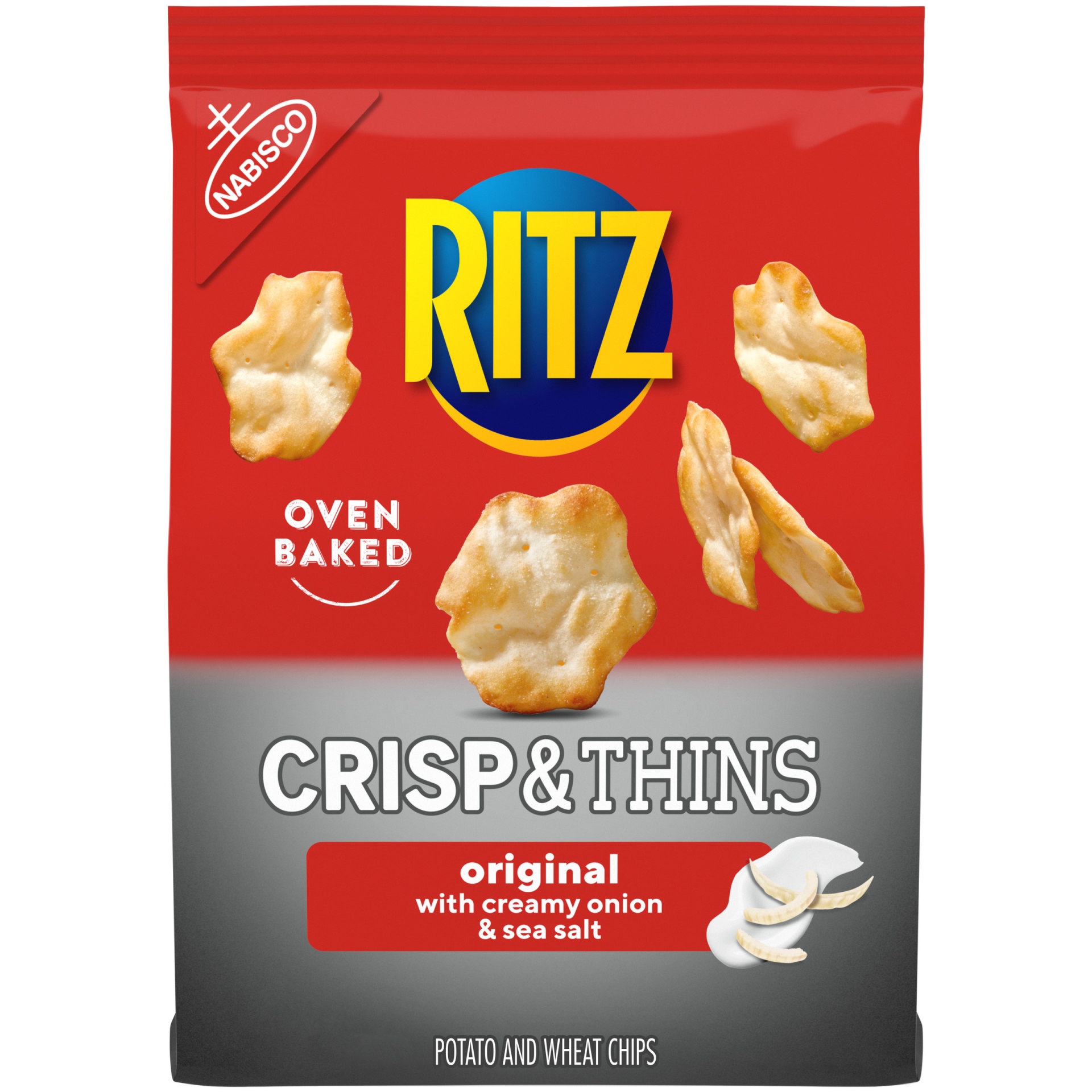 slide 1 of 9, Ritz Crisp & Thins Sea Salt Potato And Wheat Chips - 7.1oz, 7.1 oz