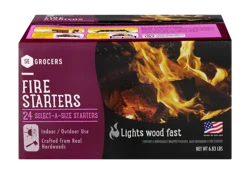 SE Grocers Lights Wood Fast Fire Starters 6.83 Pounds