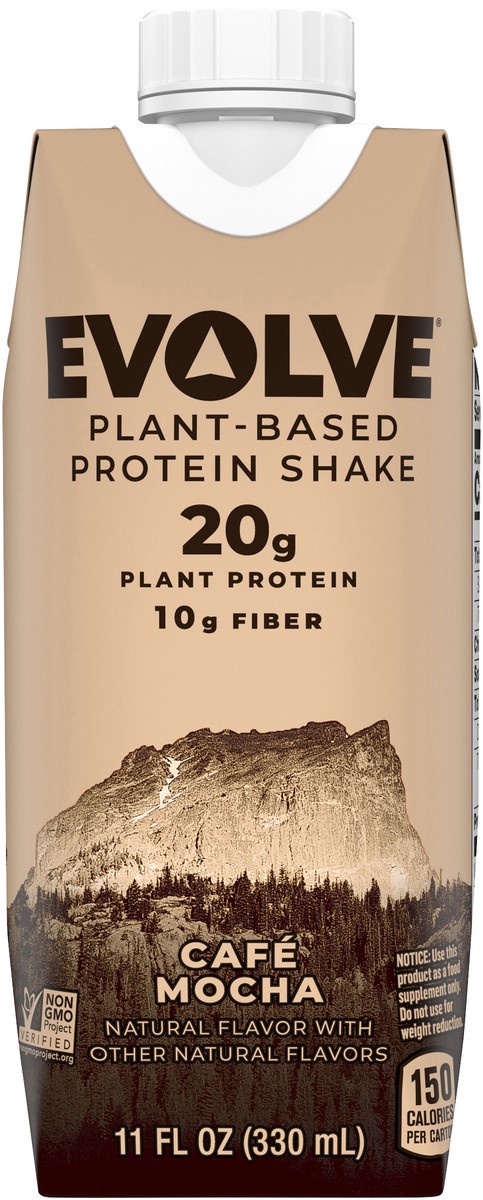 slide 2 of 3, Evolve Protein Shake, 44 oz