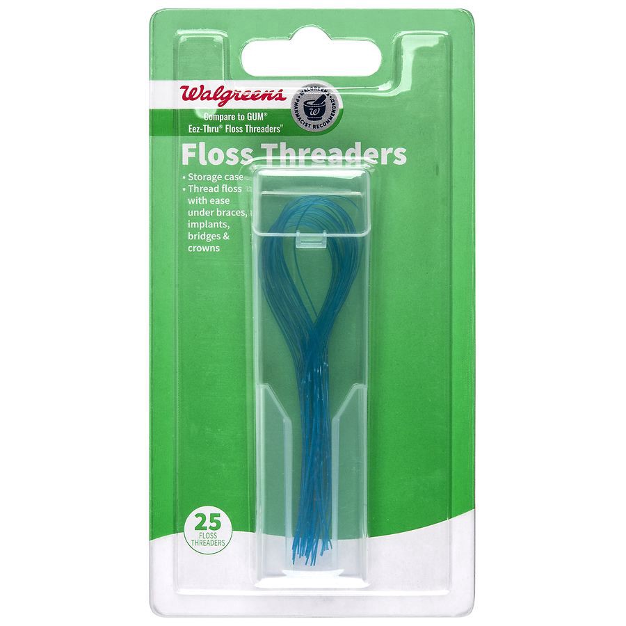 slide 1 of 3, Walgreens Floss Threaders, 25 ct