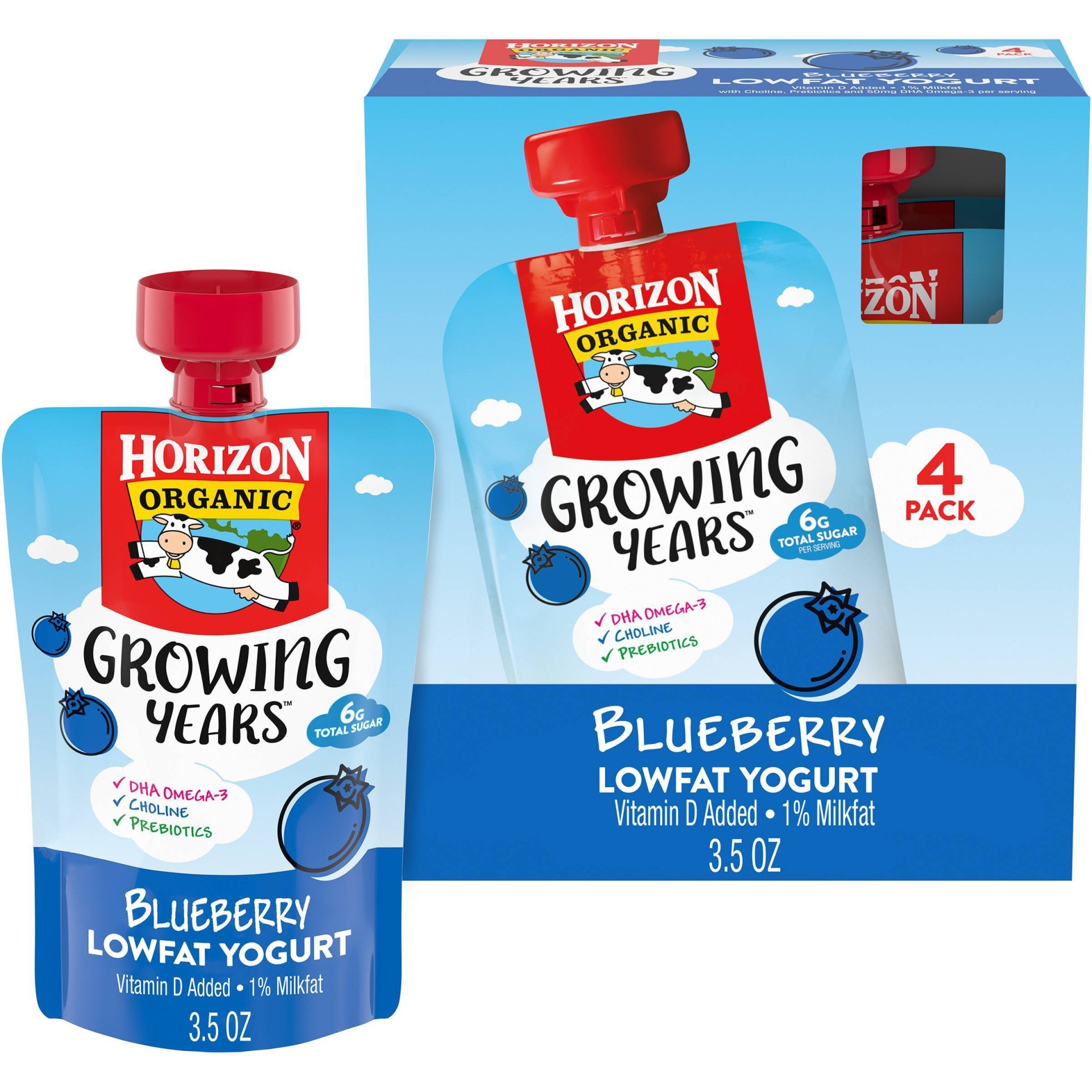 Horizon Organic Growing Years Low Fat Blueberry Kids' Yogurt with DHA