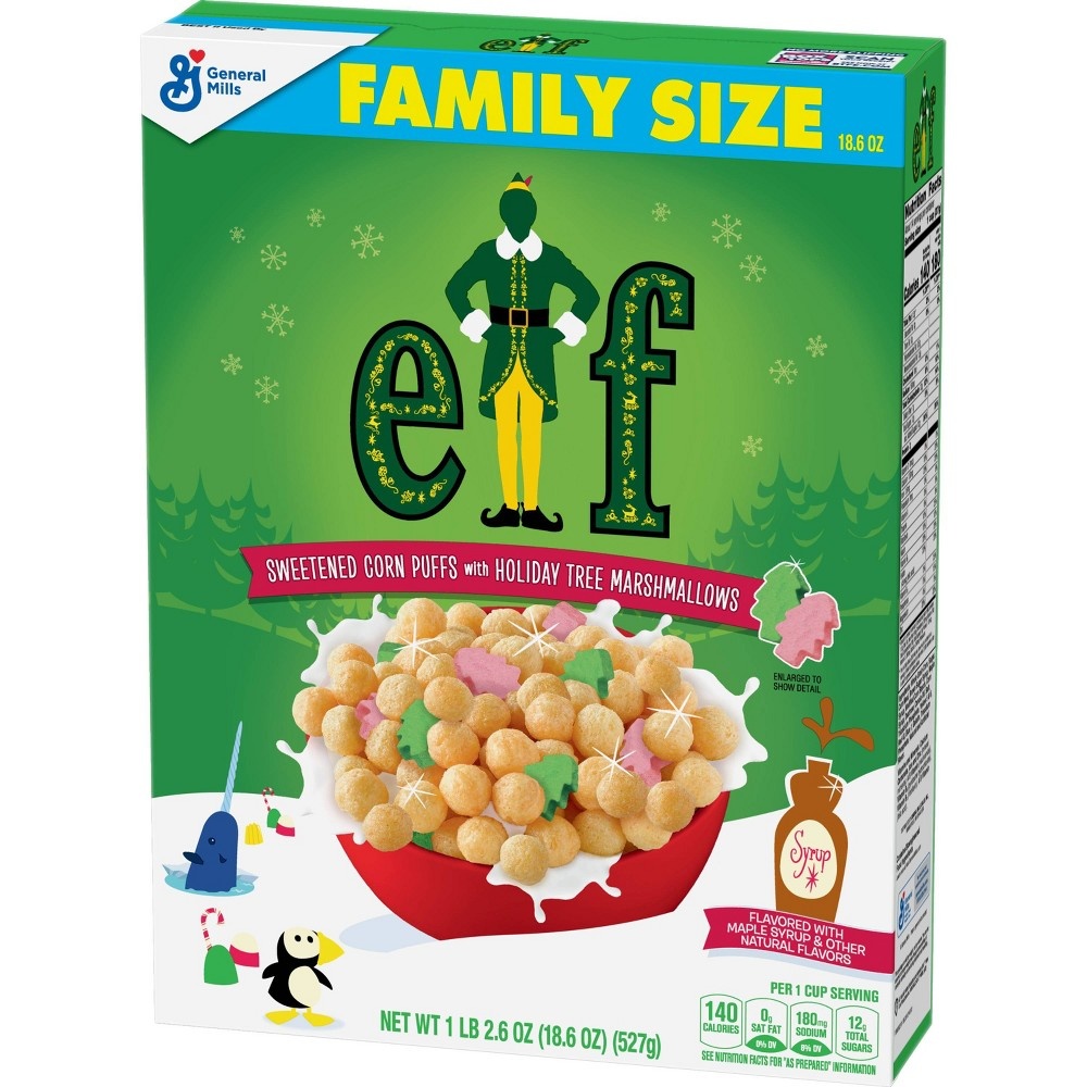 slide 3 of 3, General Mills Family Size Elf Cereal, 18.6 oz