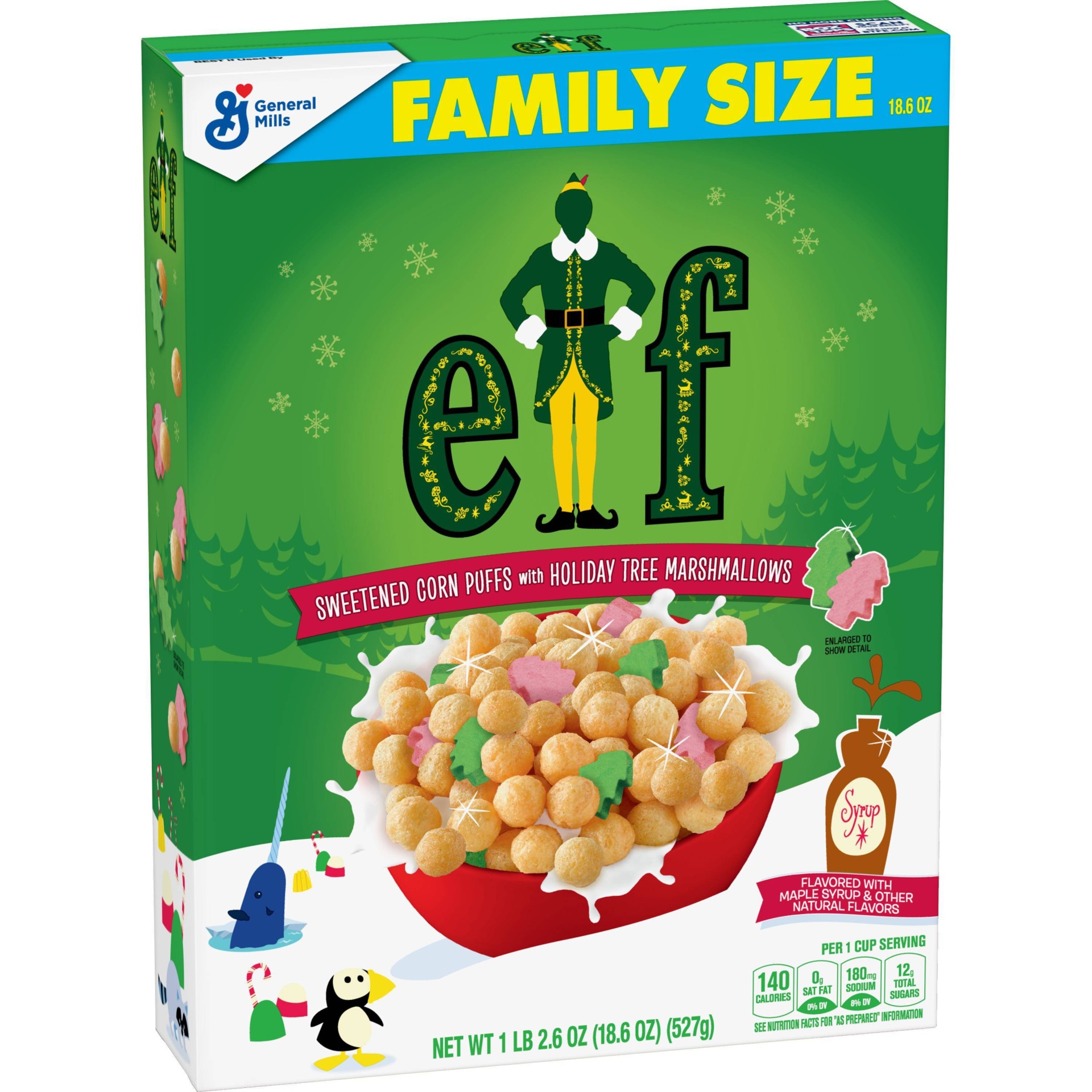 slide 1 of 3, General Mills Family Size Elf Cereal, 18.6 oz