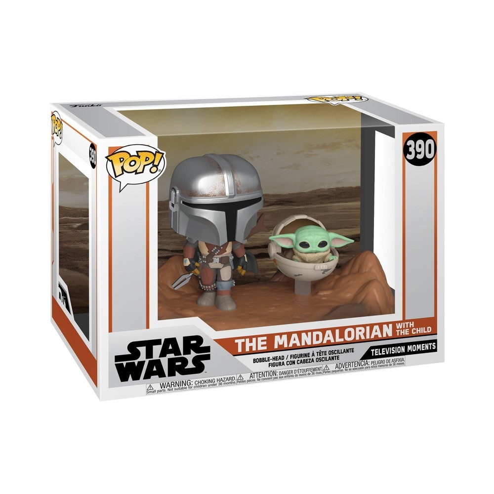 slide 2 of 2, Funko POP! Moment: Star Wars The Mandalorian - The Mandalorian with The Child, 1 ct