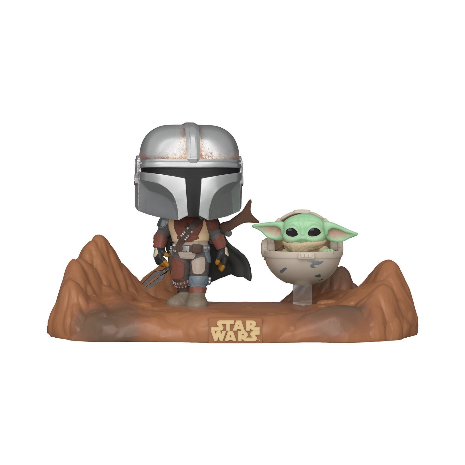 slide 1 of 2, Funko POP! Moment: Star Wars The Mandalorian - The Mandalorian with The Child, 1 ct