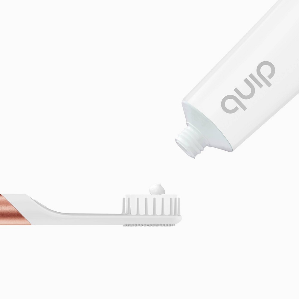 slide 3 of 6, quip Toothpaste - Mint Anticavity Fluoride - Xylitol, Vegan, SLS-Free Formula - 90 Uses, 4.7 oz