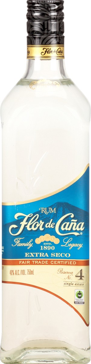 slide 1 of 9, Flor de Caña Flor De Cana Rum Extra Dry 4Yr, 750 ml