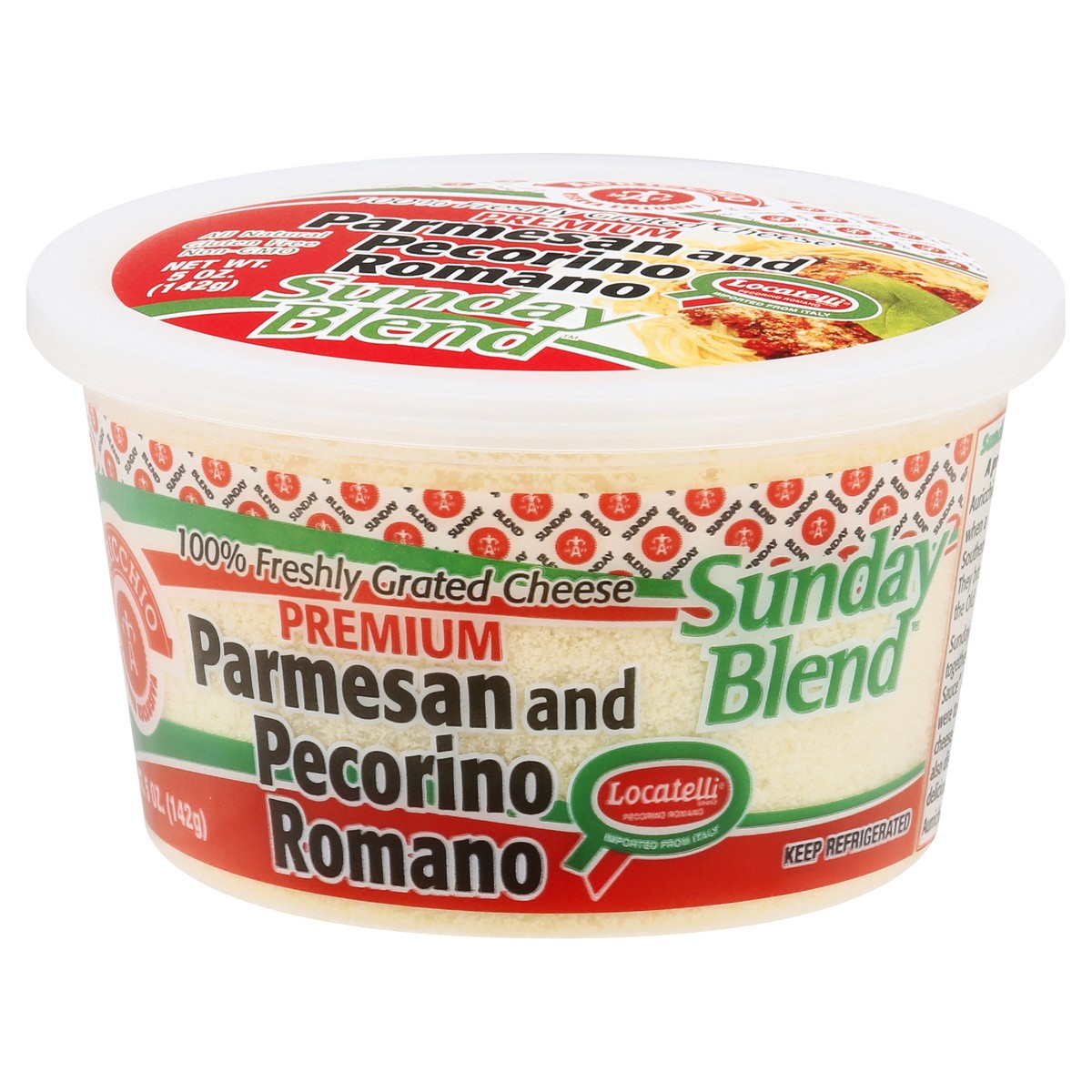 slide 11 of 13, Auricchio Premium Sunday Blend Parmesan and Pecorino Romano Grated Cheese 5 oz, 5 oz