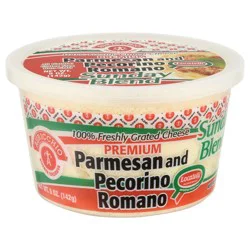 Auricchio Premium Sunday Blend Parmesan and Pecorino Romano Grated Cheese 5 oz