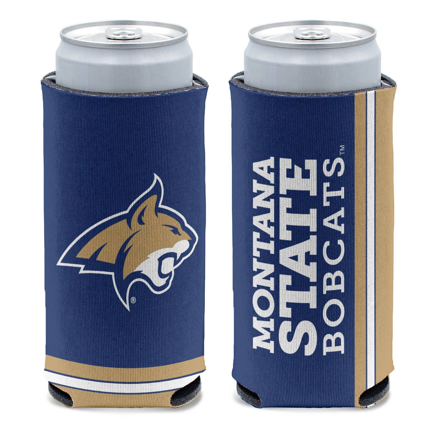 slide 1 of 3, NCAA Montana State Bobcats Slim Can Cooler, 1 ct