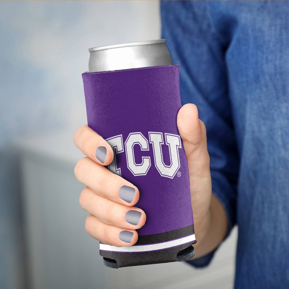 slide 2 of 3, NCAA TCU Horned Frogs Slim Can Cooler, 1 ct