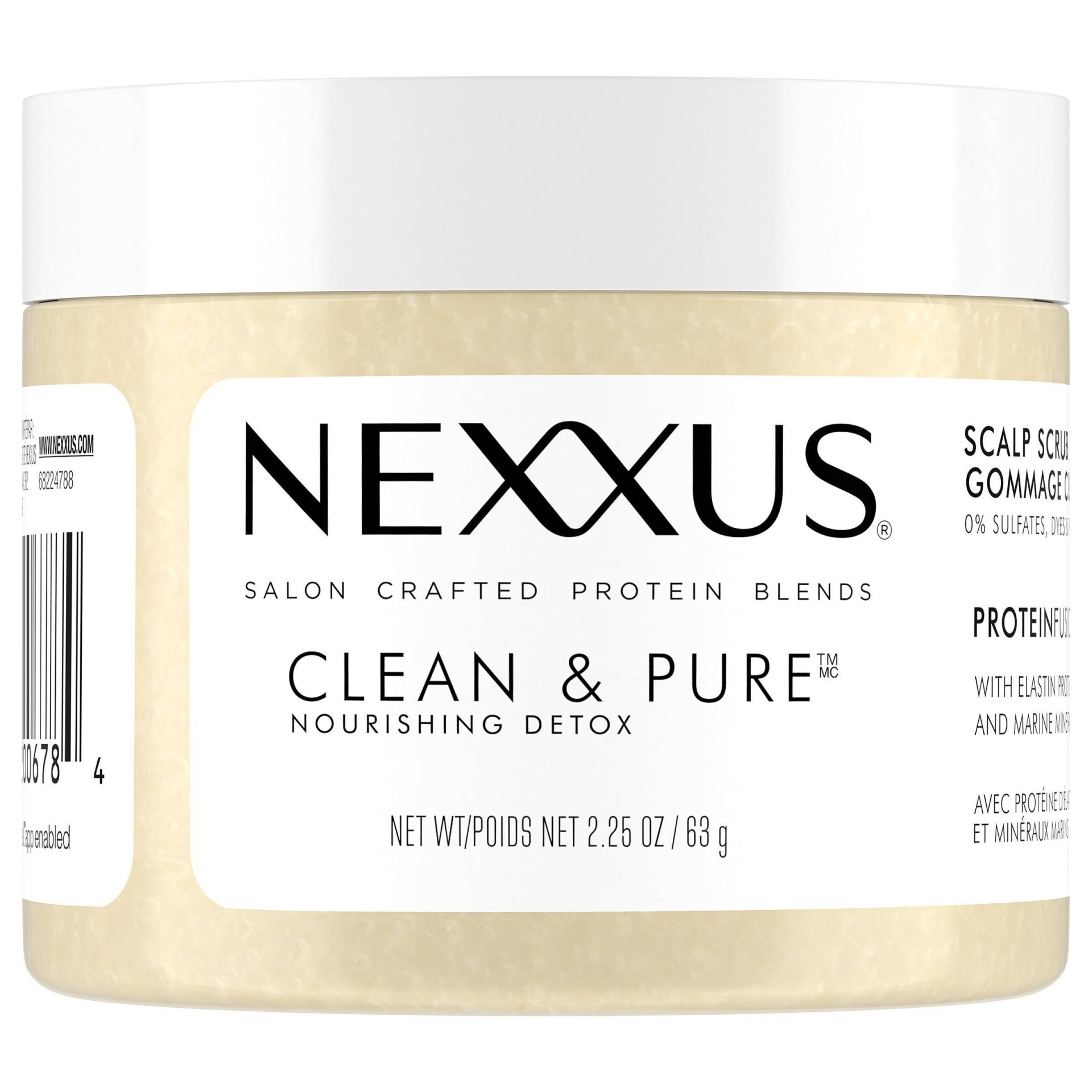 slide 1 of 4, Nexxus Nexxxus Clean and Pure Mini Scalp Scrub, 2.25 oz