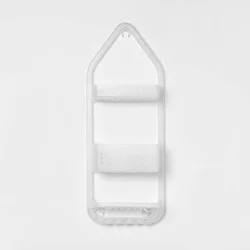 Three Tier Over the Shower Caddy Frosted - Room Essentials™: Polypropylene, Rust-Resistant, 26" High