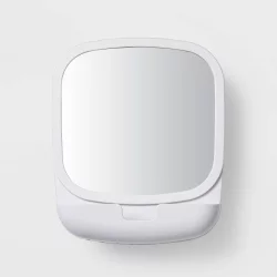 Swivel Suction Mirror White - Room Essentials