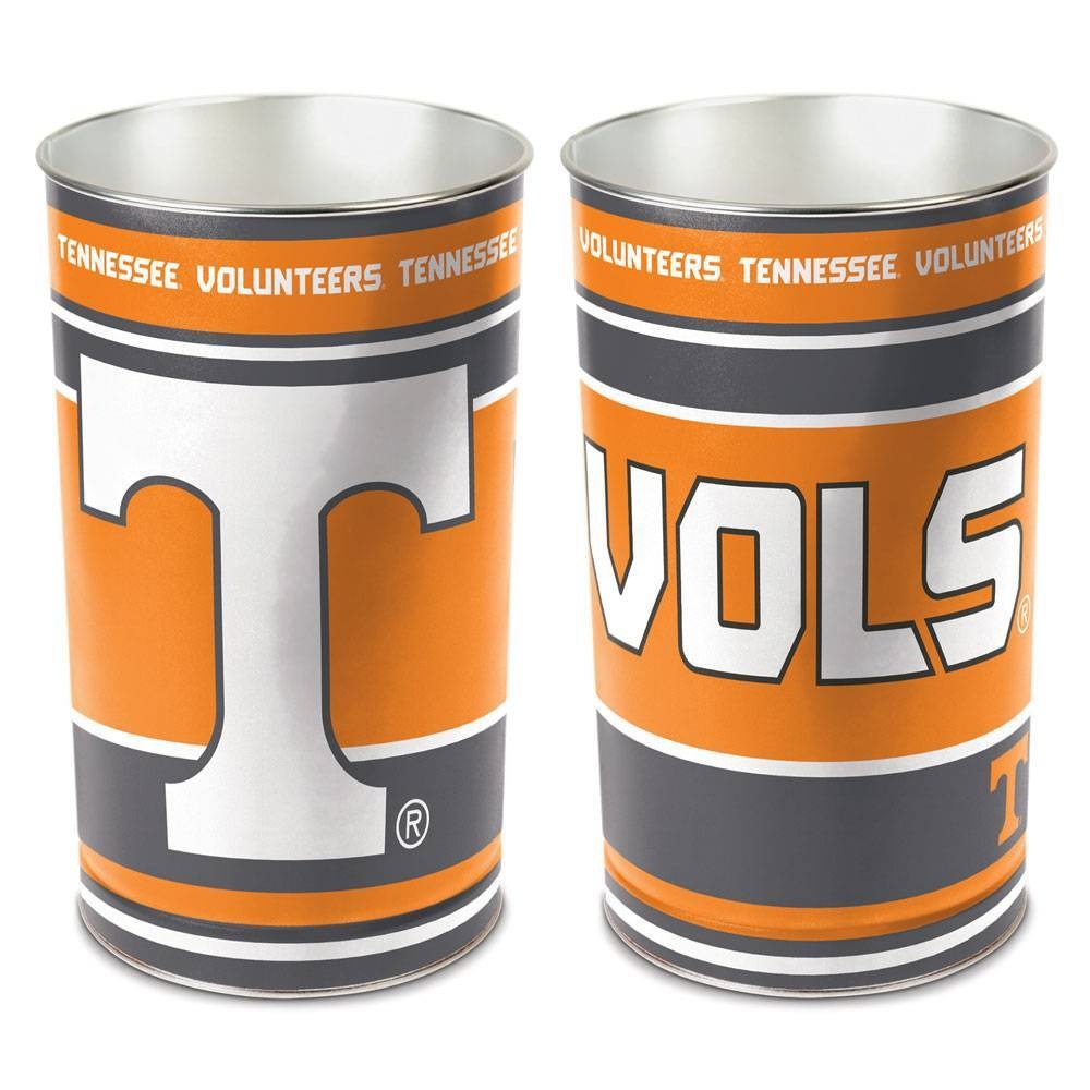 slide 1 of 1, NCAA Tennessee Volunteers Tin Trash Can, 1 ct