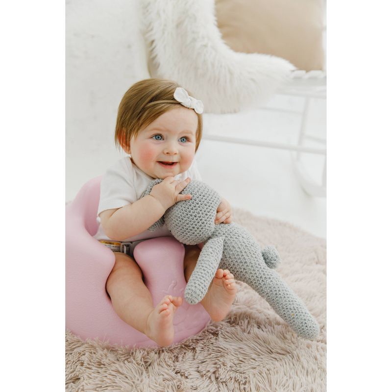 slide 5 of 6, Bumbo Baby Infant Soft Foam Comfortable Floor Booster Seat Supportive Chair with 3 Point Adjustable Safety Buckle Strap Harness - Pink, 1 ct