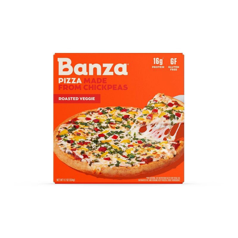 slide 1 of 1, Banza Chickpea Gluten Free Protein Veggie Frozen Pizza - 11.7oz, 11.7 oz
