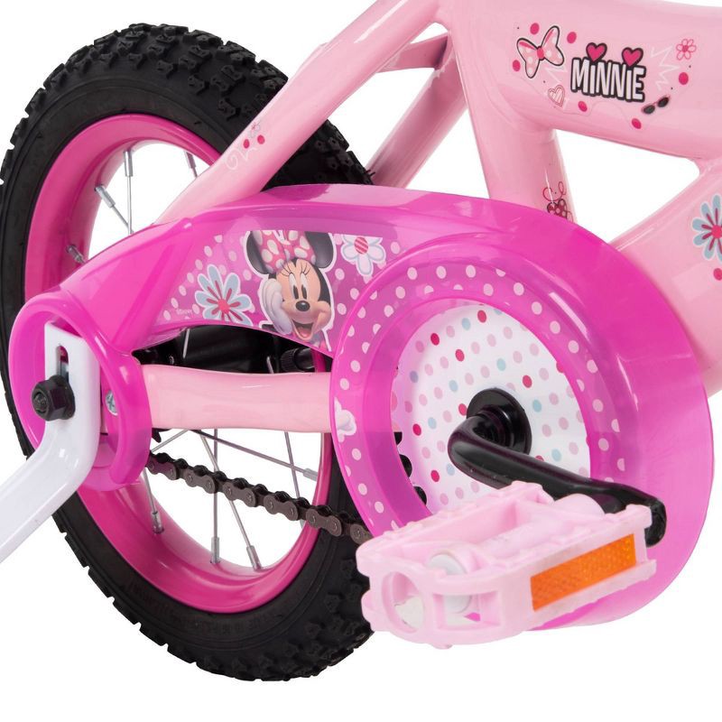 slide 5 of 11, Huffy Disney Minnie Mouse Kids' Bike - 12" Wheels - Training Wheels - Pink, 1 ct