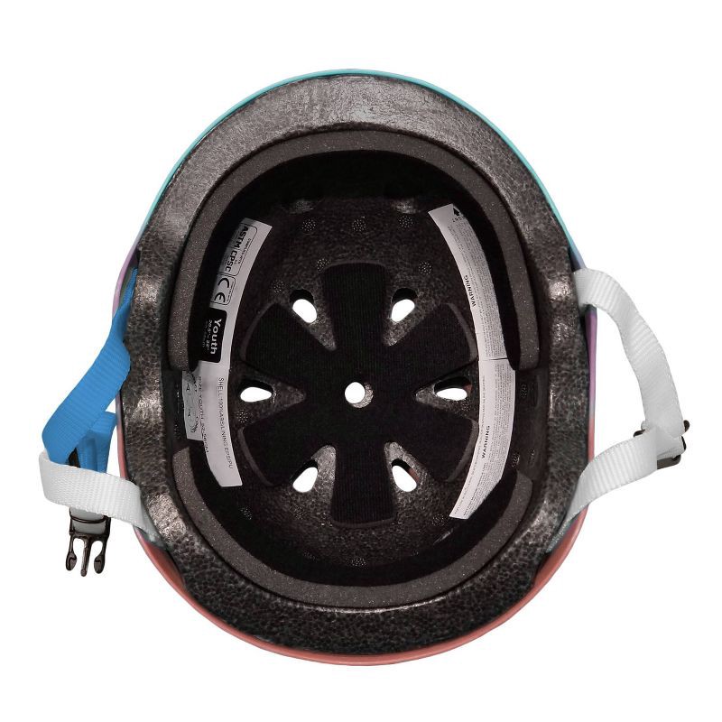 slide 3 of 8, Eight Ball Kids' 8+ Helmet - Sunset Fade: Medium, Padded, Vented, Adjustable Strap, 1 ct