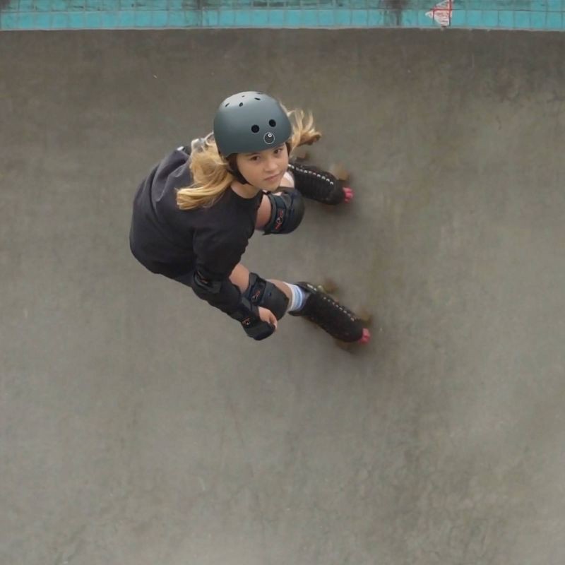 slide 7 of 8, Eight Ball Kids' 8+ Helmet - Gun Metal: Medium, Padded, Vented, Adjustable Strap, 1 ct