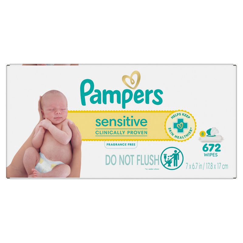 slide 13 of 16, Pampers Sensitive Baby Wipes - 672ct, 672 ct