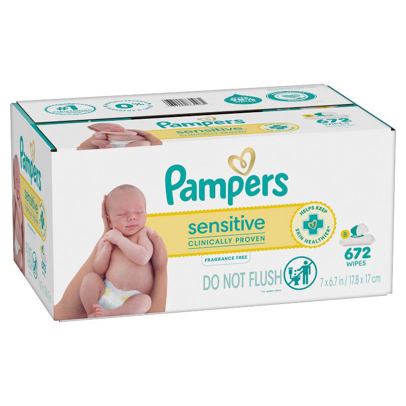 slide 14 of 16, Pampers Sensitive Baby Wipes - 672ct, 672 ct