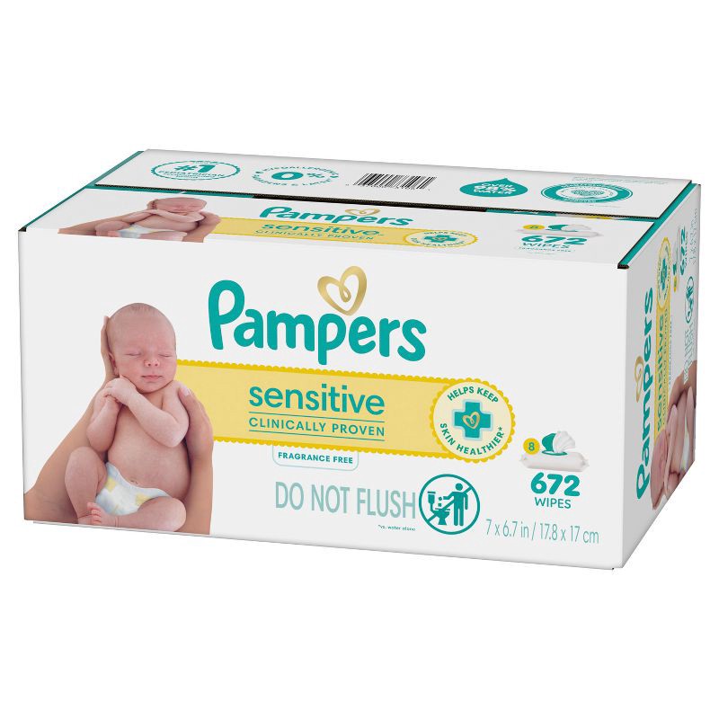 slide 15 of 16, Pampers Sensitive Baby Wipes - 672ct, 672 ct