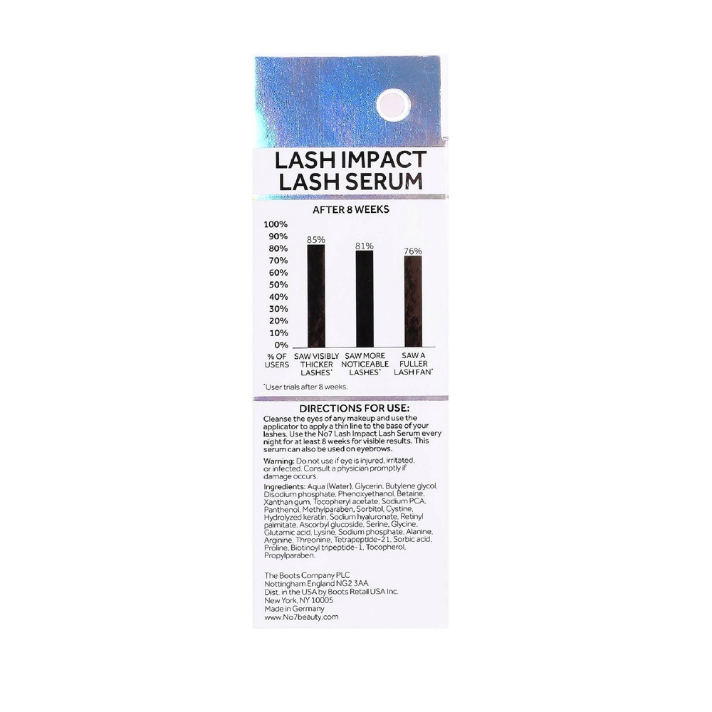 slide 7 of 7, No7 Lash Impact Lash Serum - 0.2 fl oz, 0.2 fl oz