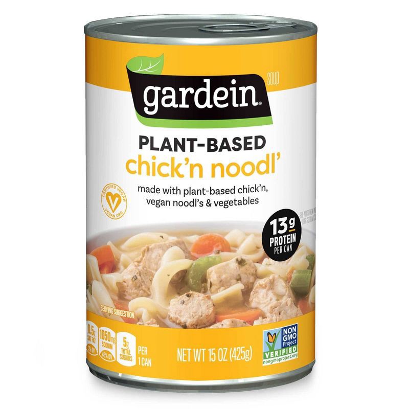 slide 2 of 4, Gardein Plant Based Chick'n Noodl' Soup - 15oz, 15 oz