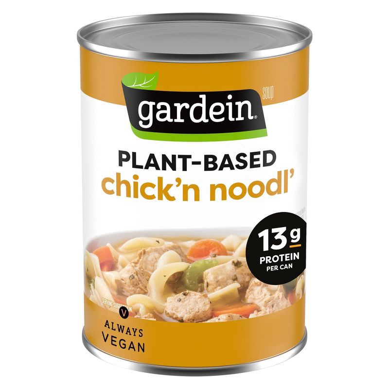 slide 1 of 6, Gardein Plant Based Chick'n Noodl' Soup - 15oz, 15 oz