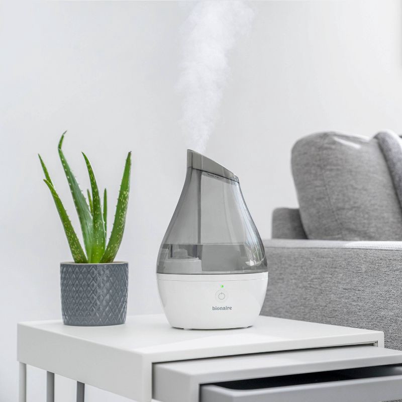 slide 3 of 4, Bionaire 0.5gal Virtually Silent Ultrasonic Cool Mist Humidifier: 3 Settings, Auto Shut-Off, 24hr Run Time, No Filter Needed, 1/2 gal