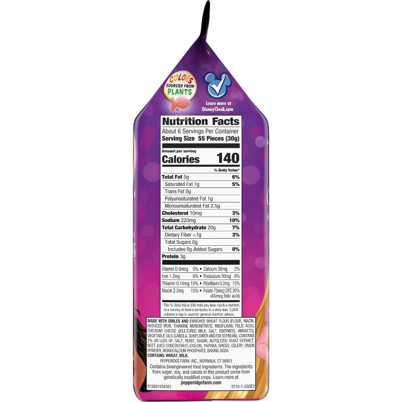 slide 2 of 13, Goldfish Disney Princess Cheddar Snack Crackers Bag - 6.6oz, 6.6 oz