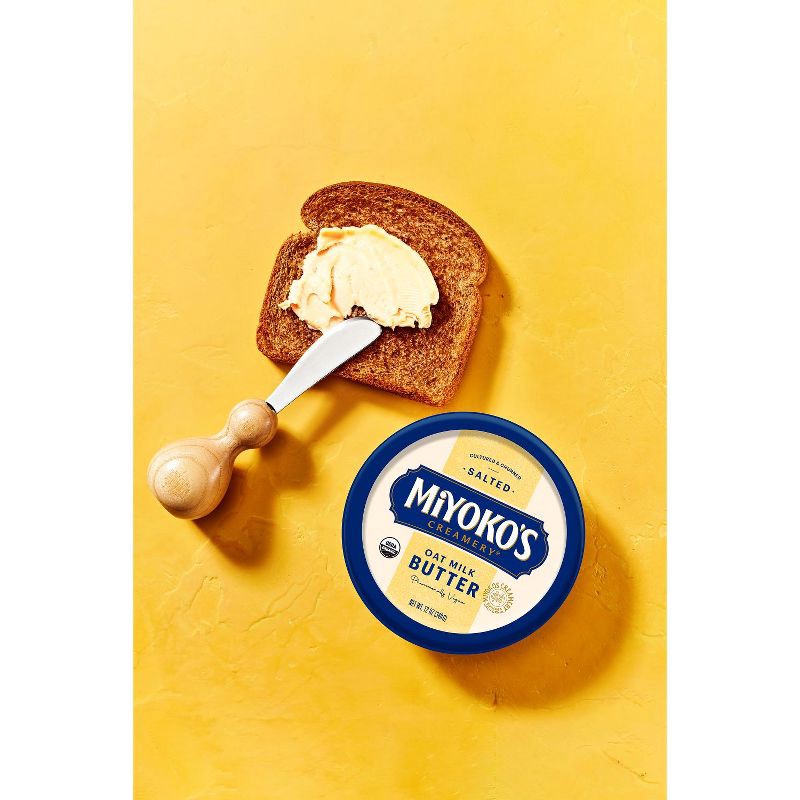 slide 3 of 11, Miyoko's Creamery Miyoko's Organic Salted Oat Milk Cultured Vegan Plant Based Butter - 12oz, 12 oz