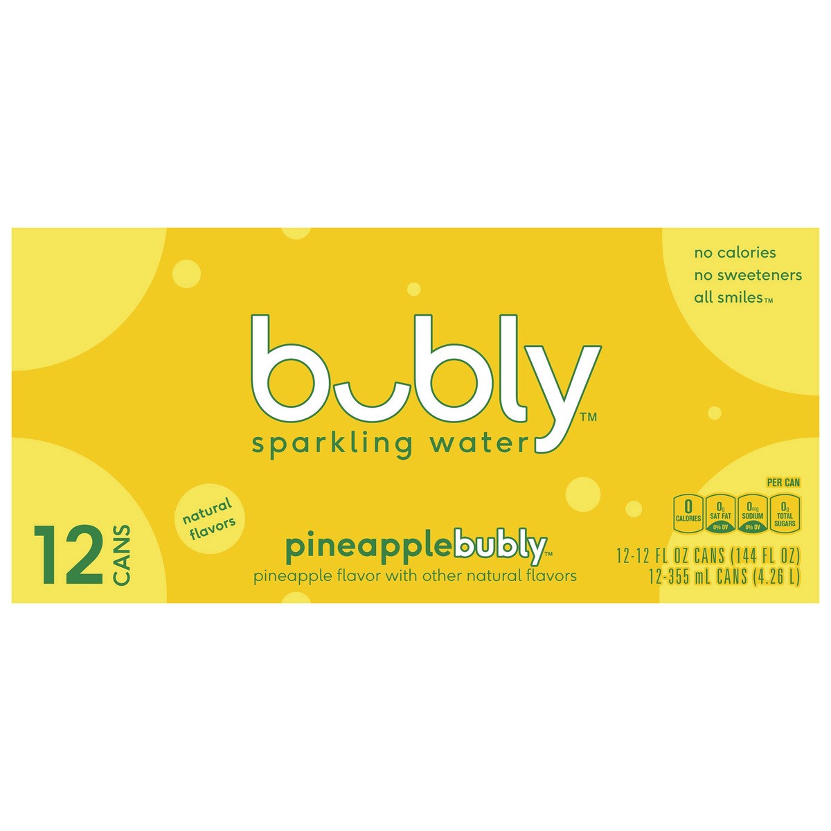 slide 2 of 5, bubly Flavored Water - 9 lb, 9 lb